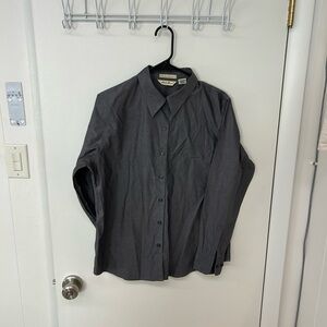 Eddie Bauer Gray Casual Button Down Shirt